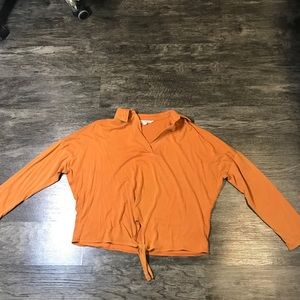 Orange longsleeve shirt